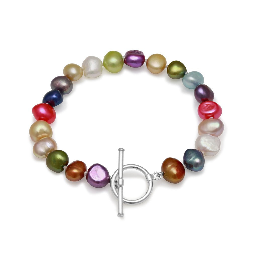 Color Bead and Pearl Bracelet - Etsy